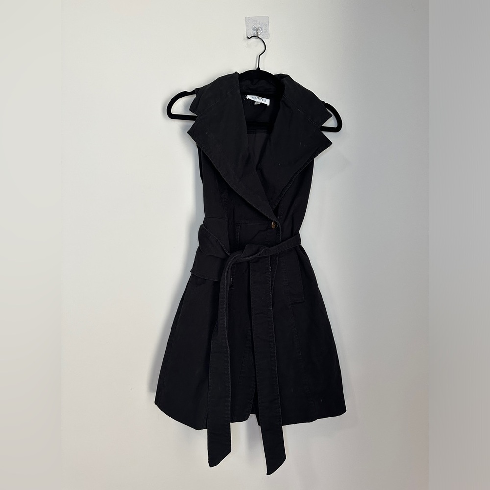 TOCCIN X RTR Trench Wrap Dress Black US 0